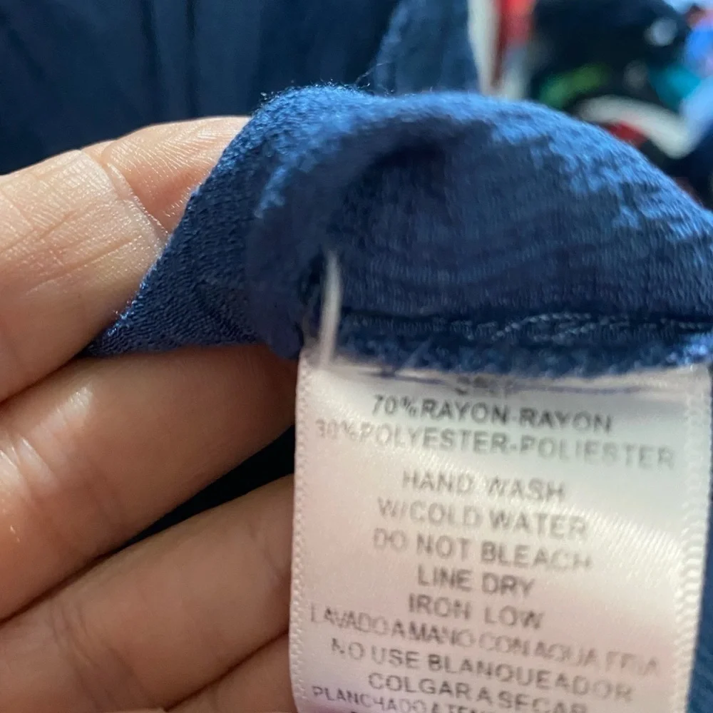 Listickle size small dusty blue Strappy tank gauze soft stretch‎ - Picture 6 of 7